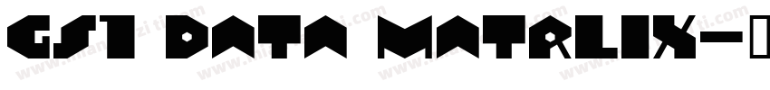 GS1 Data Matrlix字体转换